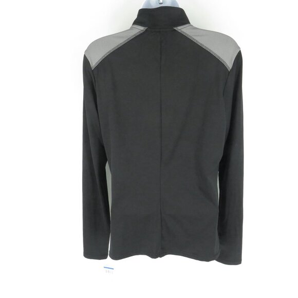 Energie Womens Zip-Up Jacket XL Black Grey Pockets NWT $44 - Picture 4 of 5